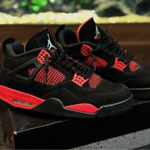 Jordan Black and Red Sneakers